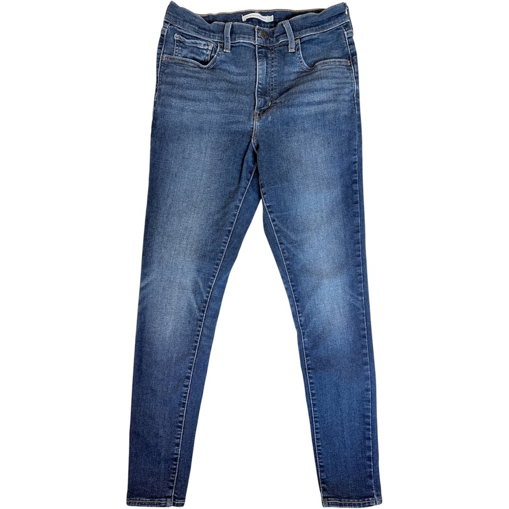 Levi 720 High Rise Super Skinny Women 31 Blue Denim Stretch Jeans
